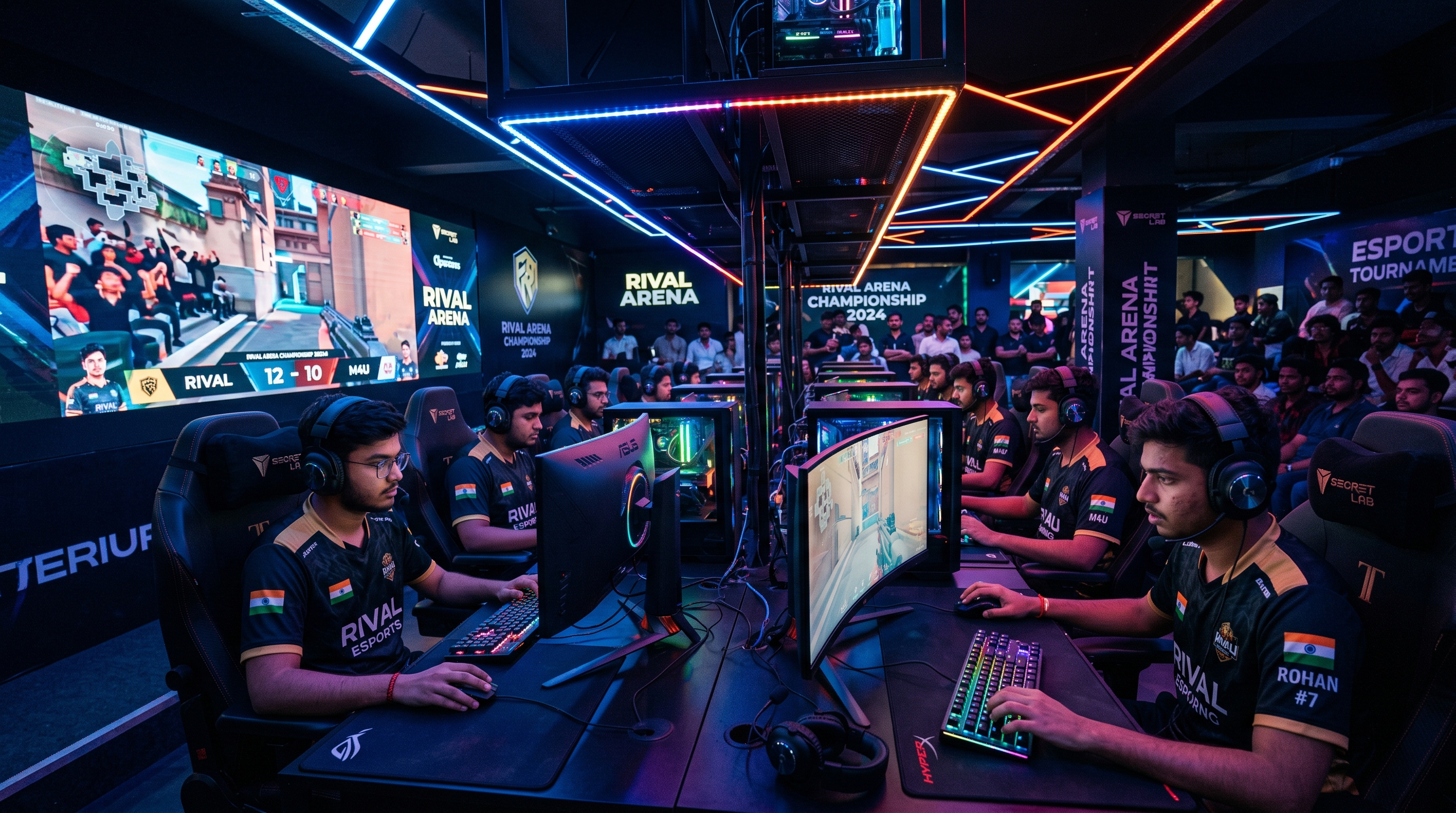 Premium gaming stations at FrameUp Café Bangalore